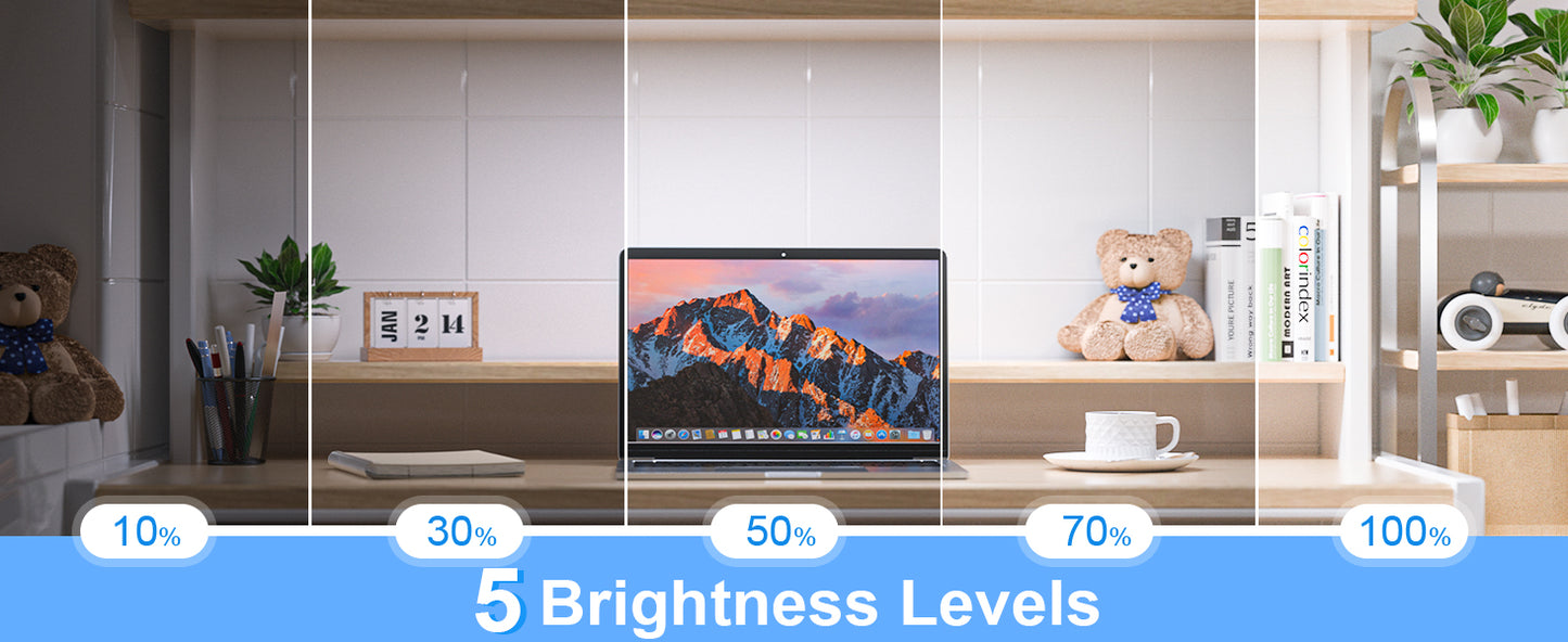 WILLED Touch Table Lamp Magnetic Desk Lamp Bulit-in 2500mAh Battery for Reading Cabinet Mirror Bedside Rechargeable Night Lights