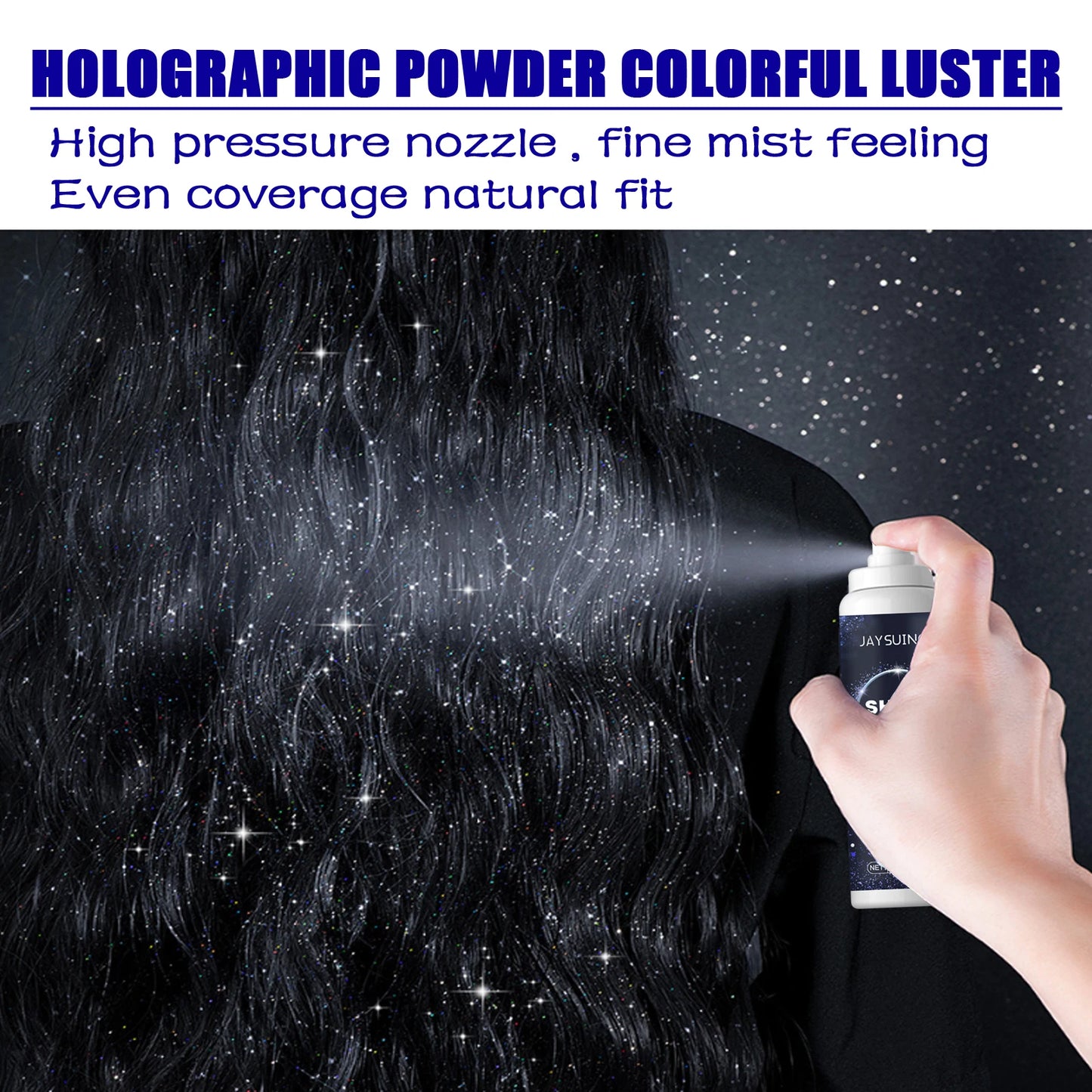 Brighten Shiny Glitter Spray Lasting Highlighter Face Body Glitter Powder Shimmer Halloween Party Nightclub Clothes Decoration