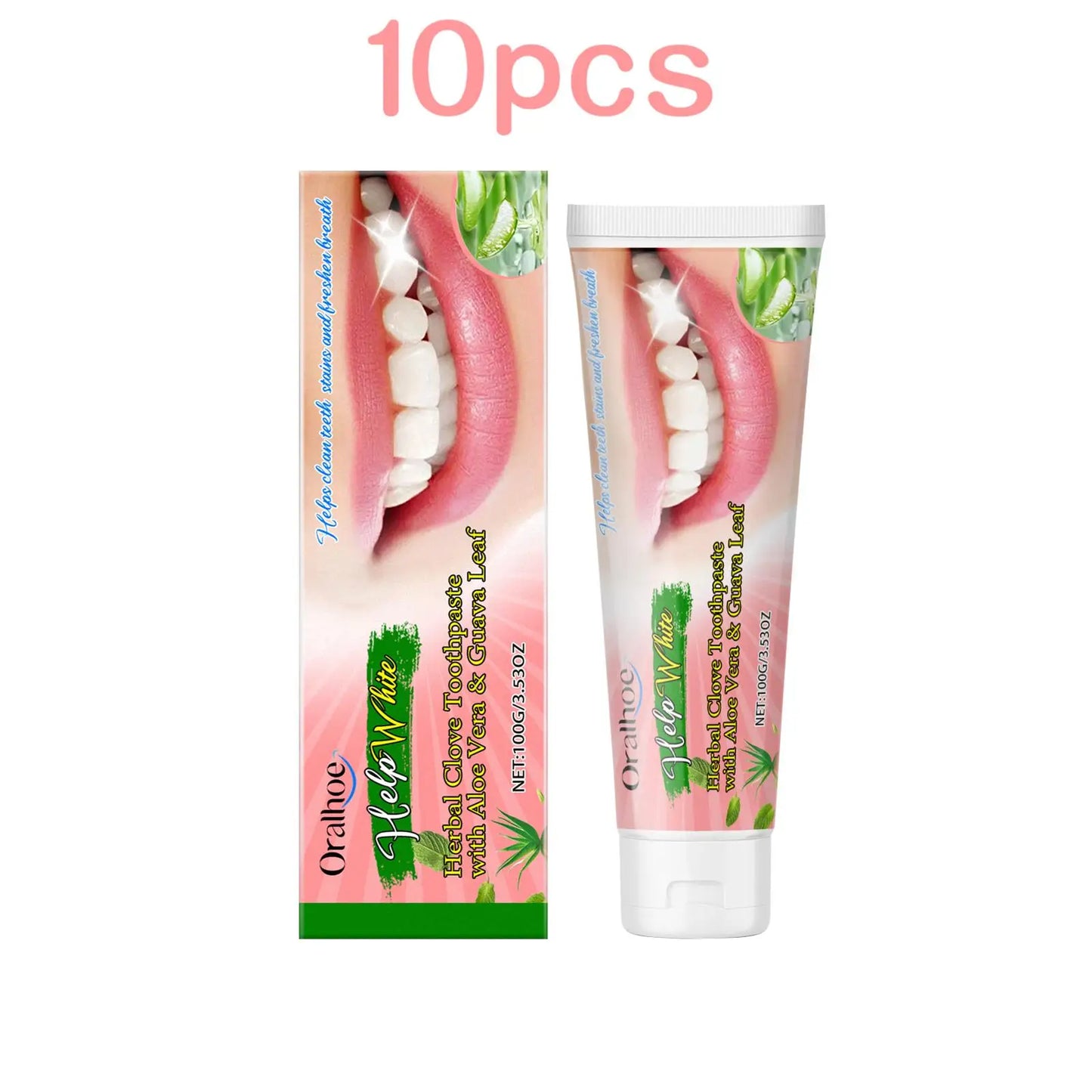 Oralhoe 100g Clean Yellow Teeth Toothpaste Mint Scent Remove Smoke Coffee Tea Stains Dental Whiten Oral Hygiene Care Toothpaste