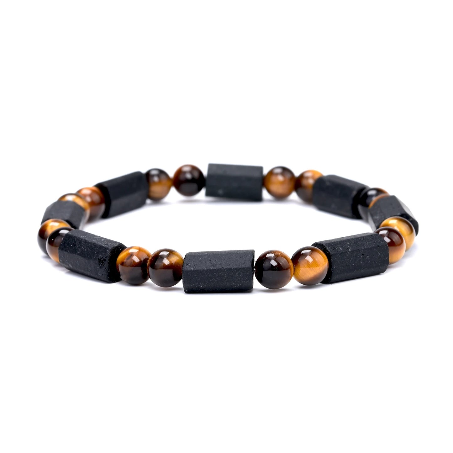 Real Raw Black Tourmaline Bracelet for Women Onyx Crystals Original Energy Quartz Stones Beads Bracelets 7*11mm