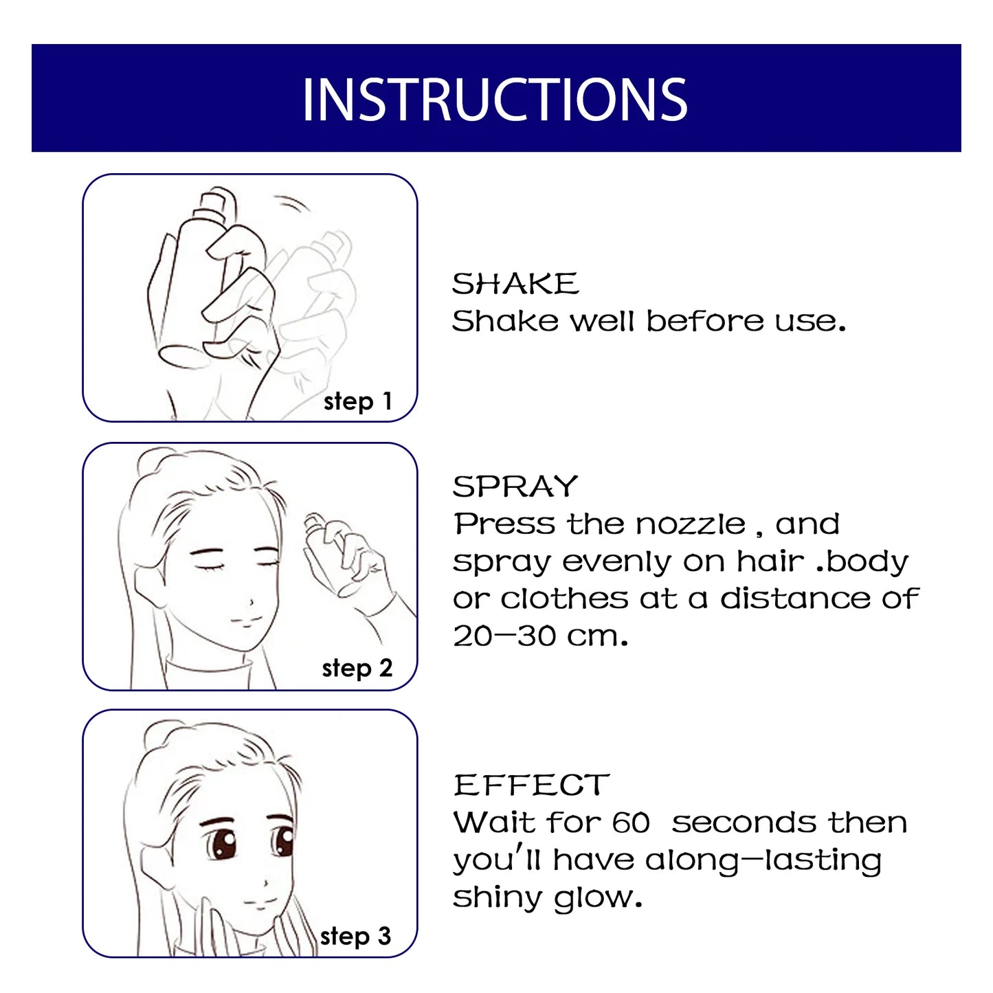 Brighten Shiny Glitter Spray Lasting Highlighter Face Body Glitter Powder Shimmer Halloween Party Nightclub Clothes Decoration