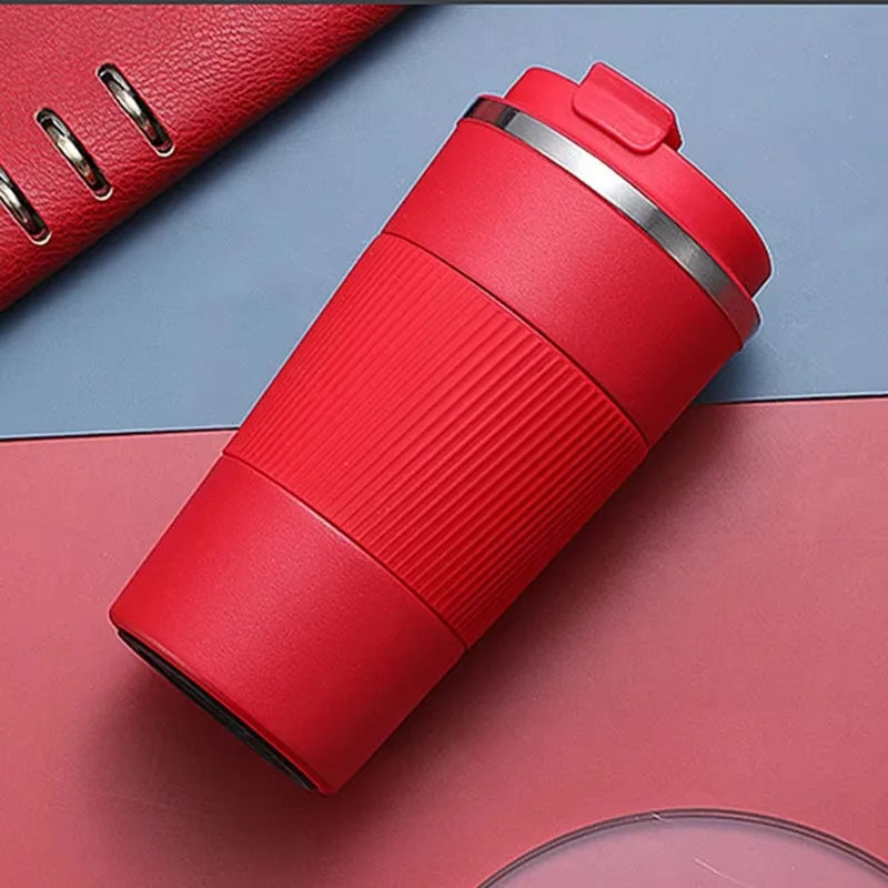 304 Stainless 500ml Steel Vacuum Insulated Water Bottle Anti Slip Coffee Mug Thermal Mug Portable Bottle Office Gift Set