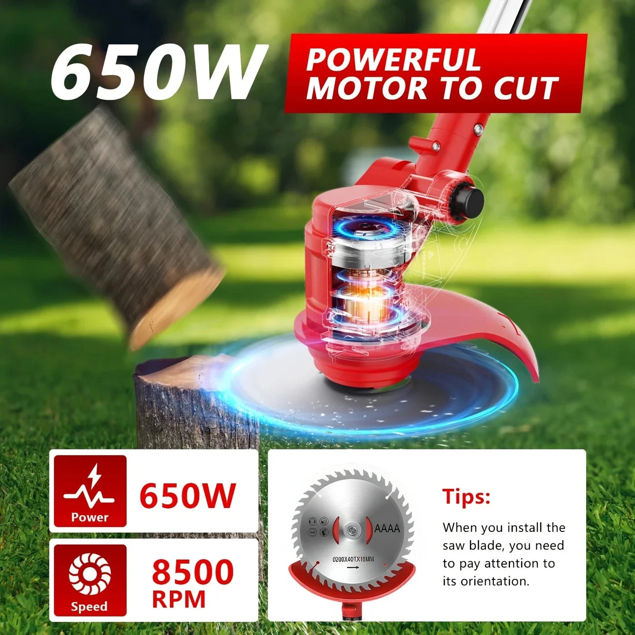 New model for 2025 Cordless Lawn Trimmer TrimmersLawn EdgerMowerBrush CutterWeed Cutter for Garden and Yard Lawn