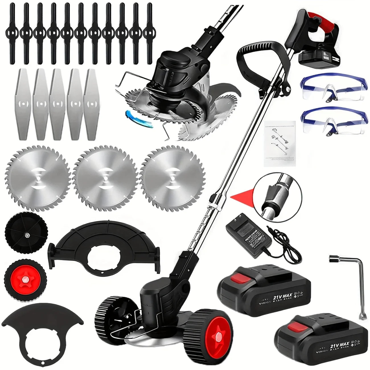 New model for 2025 Cordless Lawn Trimmer TrimmersLawn EdgerMowerBrush CutterWeed Cutter for Garden and Yard Lawn