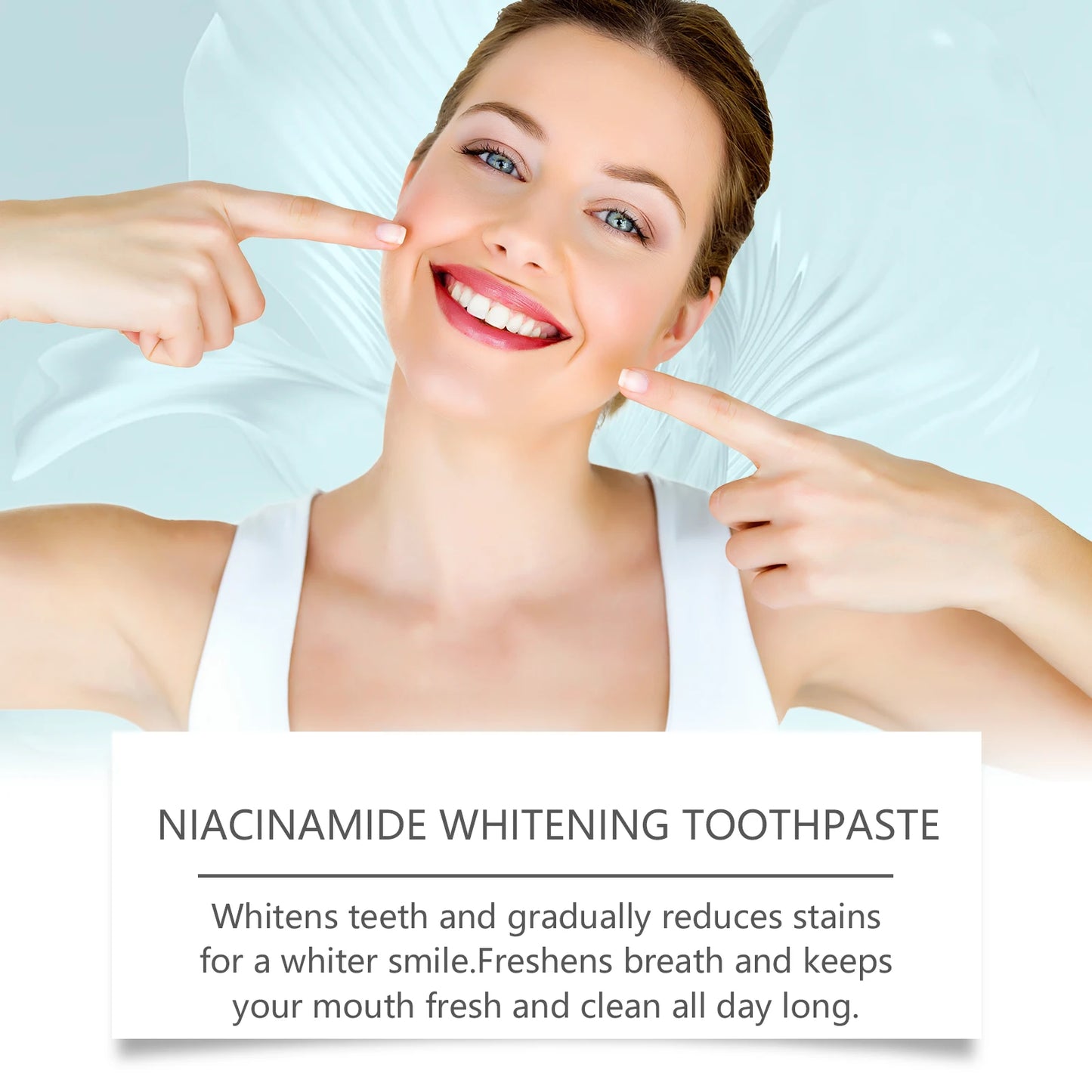Oralhoe Teeth Brighten Toothpaste Niacinamide Dental Stains Remove Improve Oral Smell Clean Yellow Teeth Whitening Toothpaste