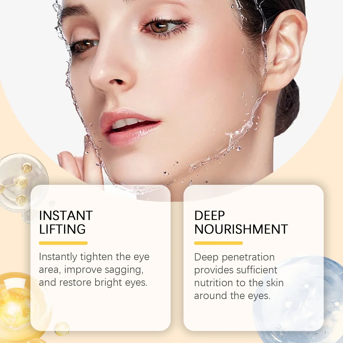 West Month 5g Turmeric Retinol Remove Dark Circles Eye Cream Stick  Anti Eye Bags Puffiness Brightener Moisturizing Eye Cream