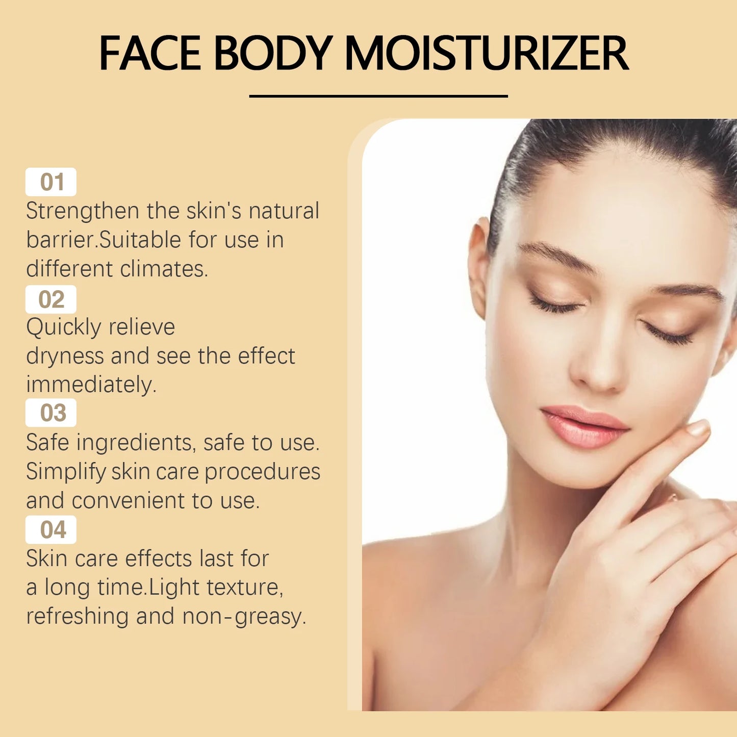 Oceaura 60g Beef Tallow Honey Moisturizer Cream Hydrating Smoothing Face Deep Nourish Rejuvenation Brighten Skin Care Cream