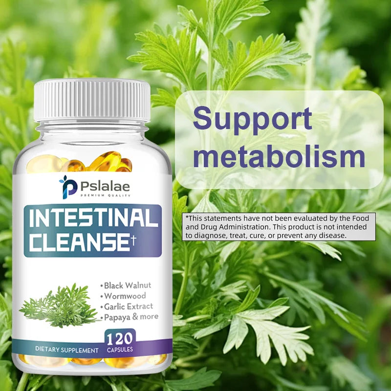 Intestinal Cleanse - Relieve Constipation, Cleanse The Body, and Support Regular Bowel Movements - 120 Capsules