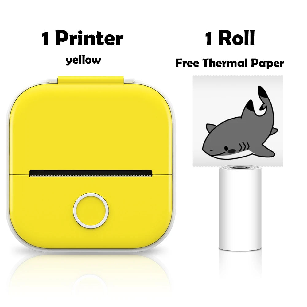 Phomemo T02 Pocket Printer Photo Journal Printing 53mm Sticker Labels Wireless Connection No-Ink Thermal Printing Long Battery