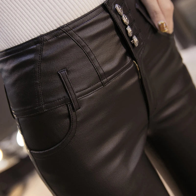 Customizable Black Elastic Slim Trousers Suit Pants PUK49164916