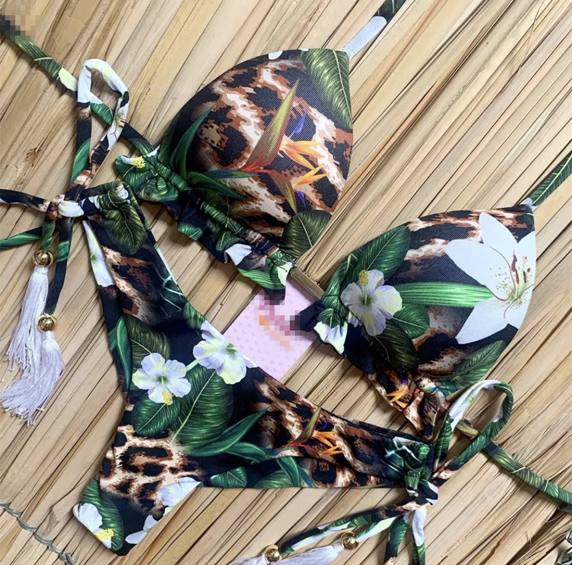 RUOTONGSEPT 2023 Striped Bikini Set Knotted Swimsuit Women Biquinis Beach Sexy Thong Swimwear Bandage Brazilian Mirco Bikinis