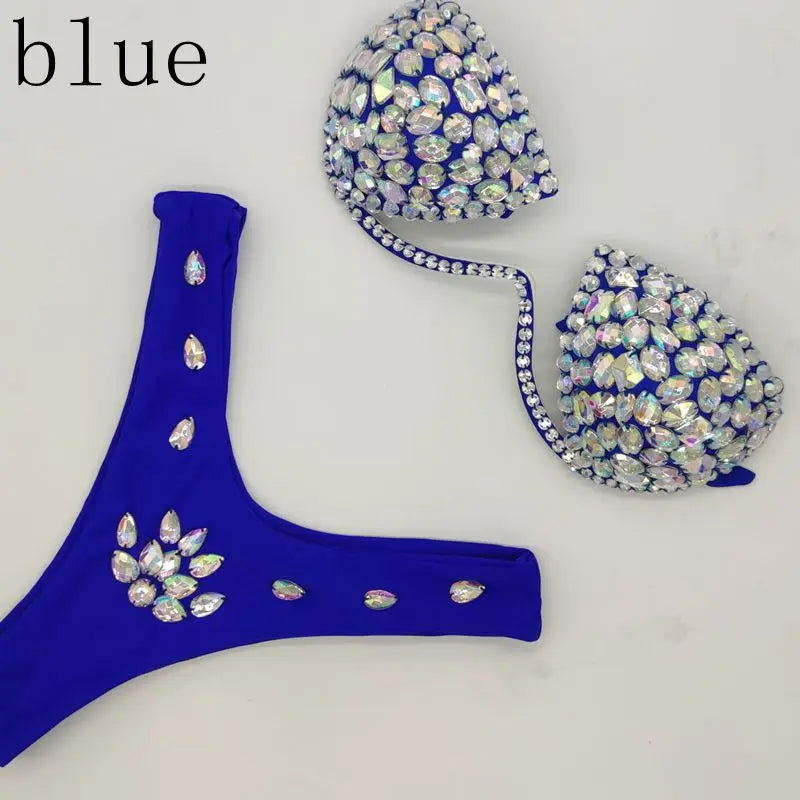 2020 venus vacation Newly added bikini set rhinestone swimwear diamond bathing suit sexy women swimsuit push up beachwear