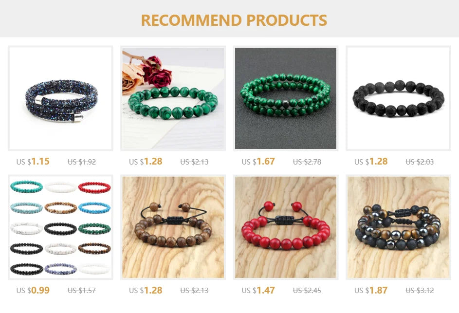 Natural Stone Beads Bracelet 4mm Malachite Black Lava Yoga Energy Hot Couple For Women Men Jewelry Braided Rope Knot Bangle Gift