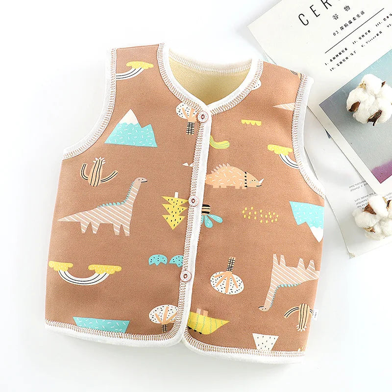 Unisex 6M-6Y Fall Vests Baby Girl Winter Clothes Kids Waistcoats Cardigan Children's Clothing Toddler Vest Boy Jacket Corduroy