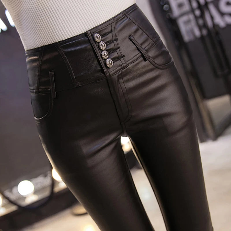 Customizable Black Elastic Slim Trousers Suit Pants PUK49164916