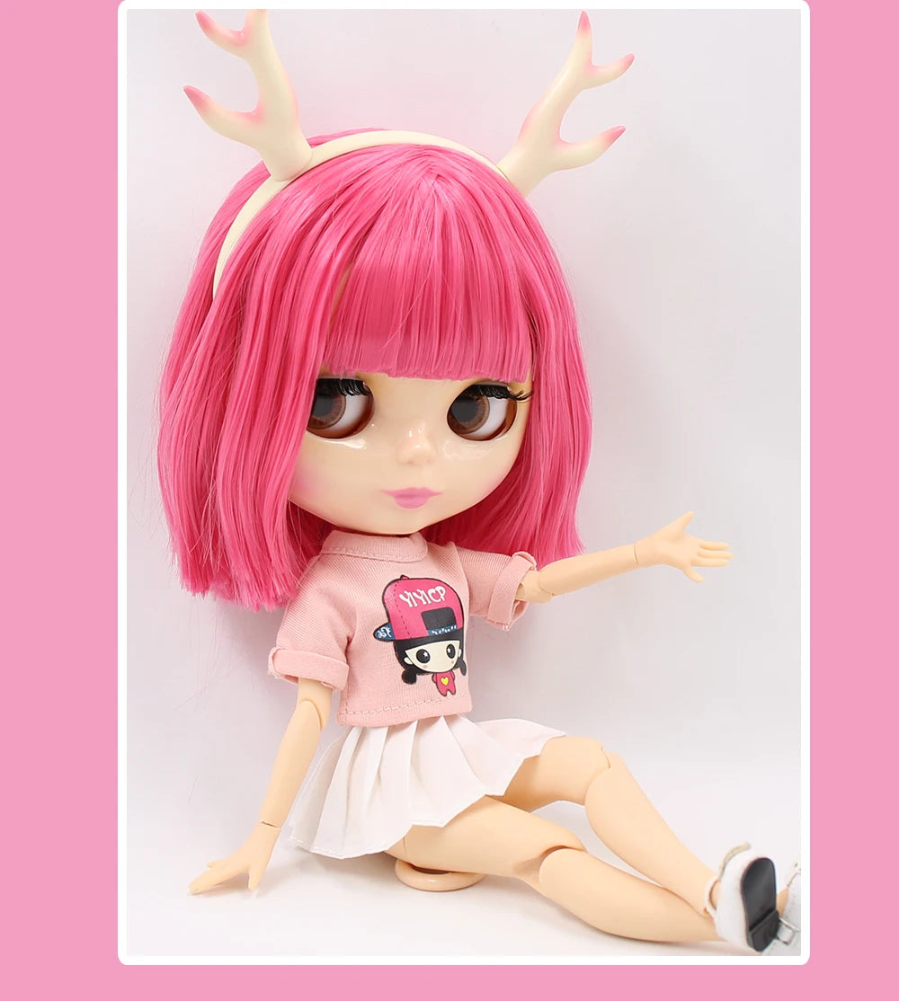 ICY DBS Blyth doll Clothes Christmas Gift toy rainbow dress white shirt white skirt anime outfits