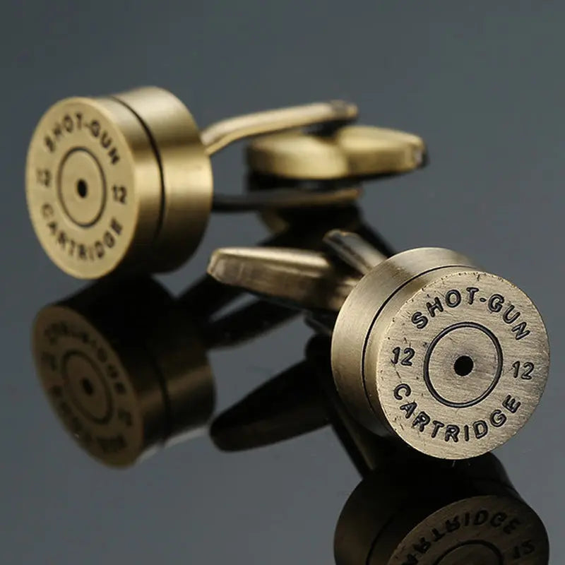 AS High quality playing card Cufflinks new fashion stock hammer dice pistol Cufflinks men's shirt badge pin birthday party gift