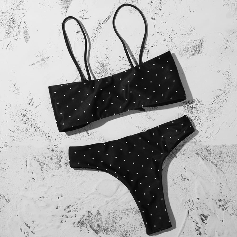ZTVitality Sexy Solid Bow Bikinis Push Up Bikini 2021 Straps Padded Low Waist Swimsuit Bandage Swimwear Women Brazilian Biquini