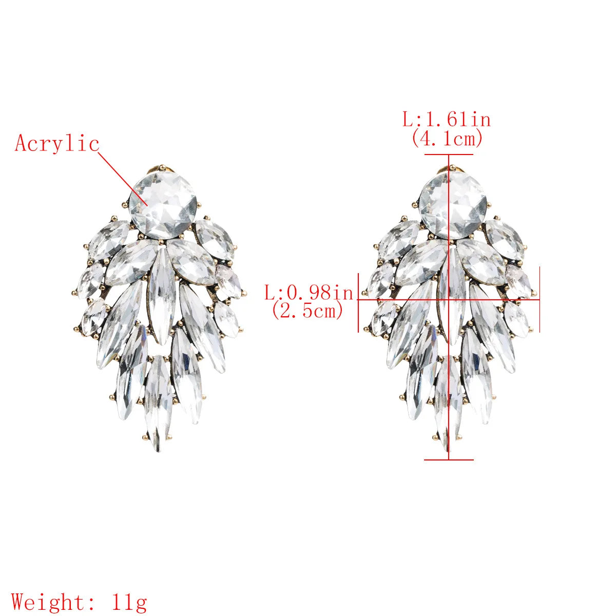 Elegant Tree Shape Acrylic Opal Stone Stud Earrings Statement Women Piercing Earrings 2019 New Trendy Jewelry Gift