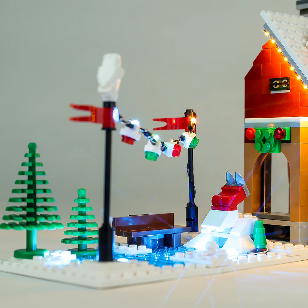 LED Light Kit For Christmas Gift Creator 10216 Winter Village Bakery Toys Building Blocks Bricks Collectible Lamp Set No Model