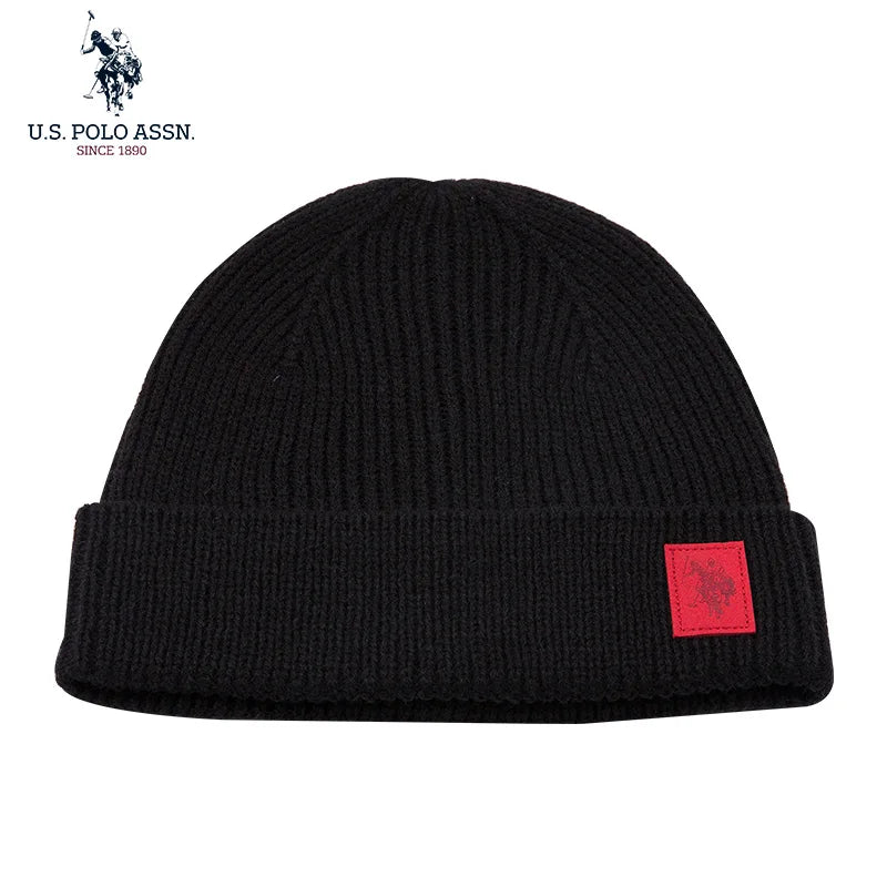 U.S.Polo Assn Autumn And Winter Men's And Women's  Knitted Hats Warm And Casual All-match Trendy Hip-hop Hats Sports Caps