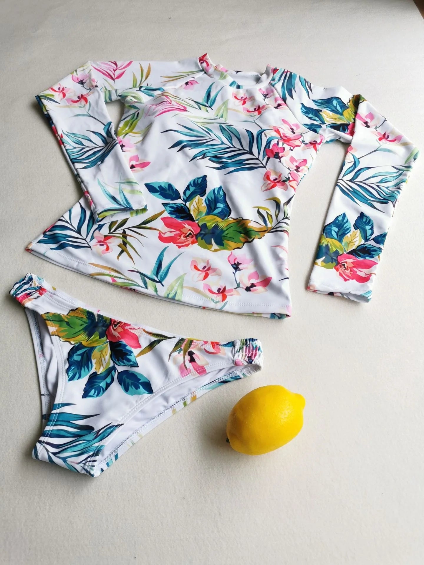 Summer Sexy Bikinis Long Sleeve Swimwear Female Swimsuit Push Up Bikini Set Beach Girls Swimming Bathing Suit Women Bather 2025