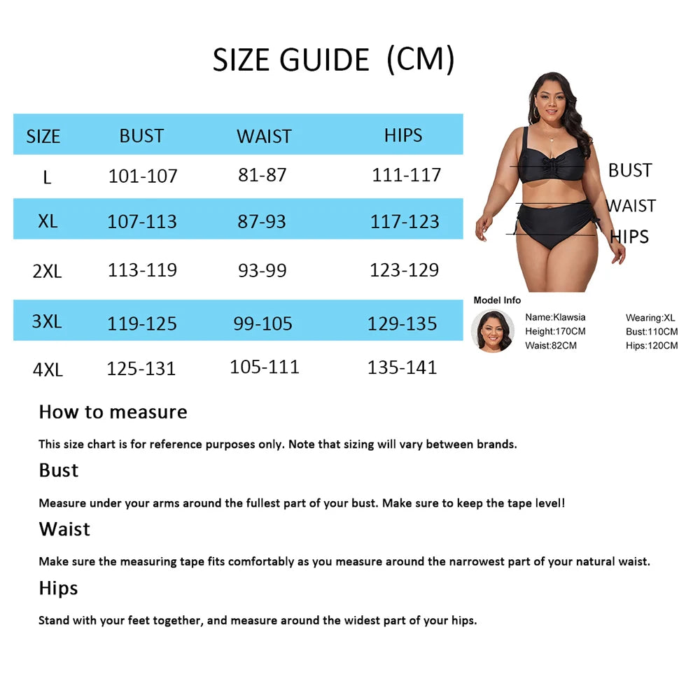 2023 Push Up Bikinis Set Women Swimwear Plus Size High Waist Swimsuit Larges Big Plussize Swimming Suits Bathing Beachwear New