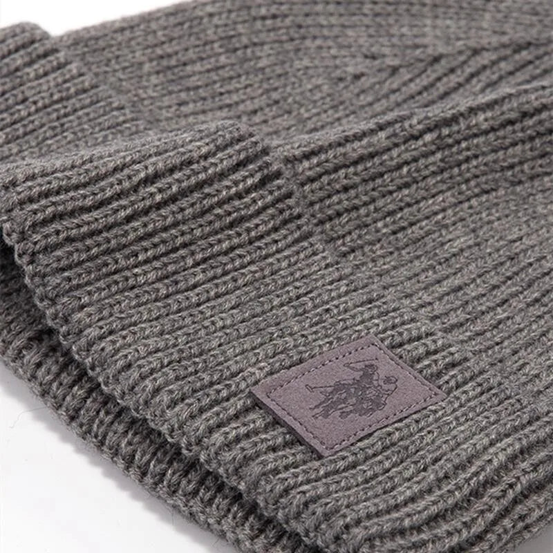 U.S.Polo Assn Autumn And Winter Men's And Women's  Knitted Hats Warm And Casual All-match Trendy Hip-hop Hats Sports Caps