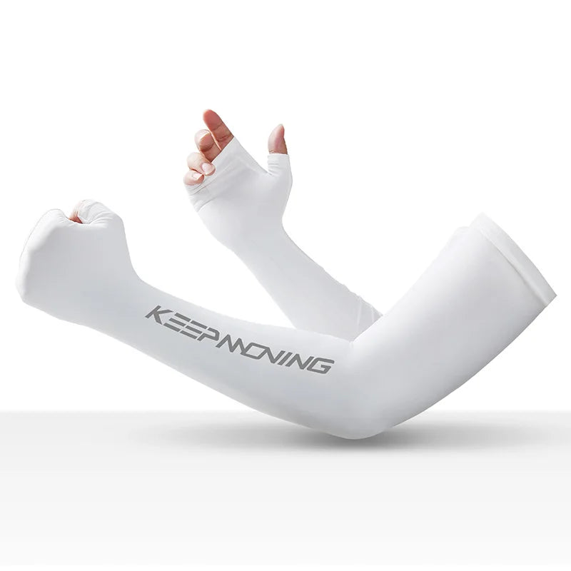 Spring Summer Sleeves Cycling Cuff for Men Sports Outdoor Camouflage Cool Glove Women Arm Sleeves Sun Protection Ice Silk Warmer