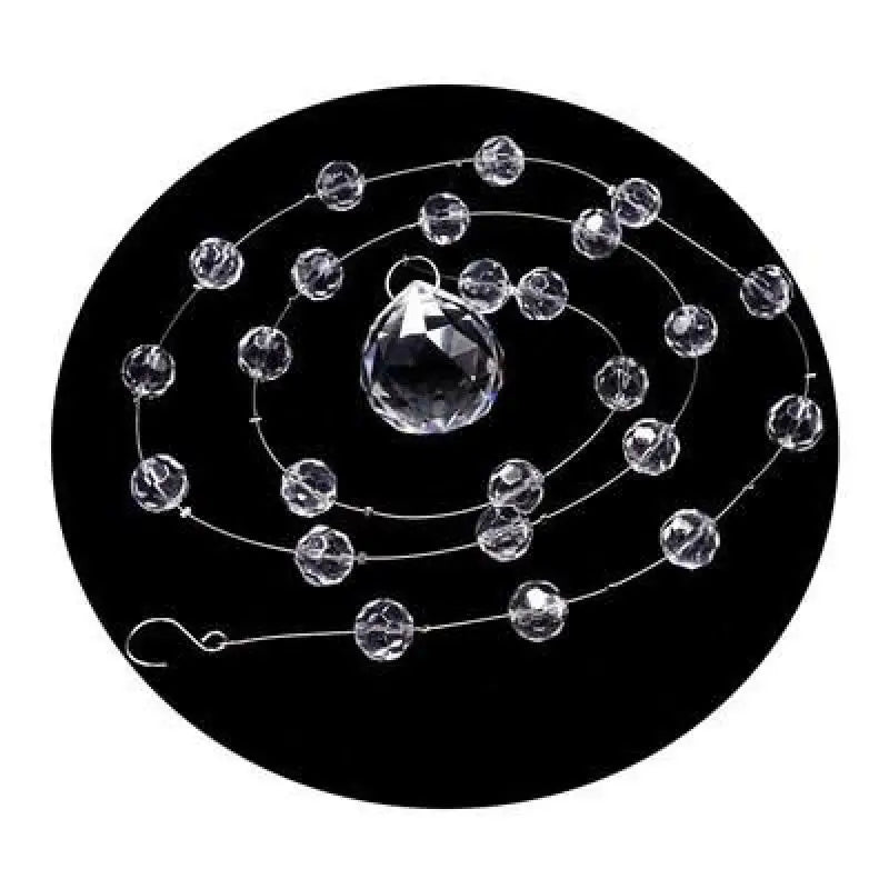 10 Strings Of New Glass Crystal Pendants Romantic Wedding Party Decoration Wreath Chandelier Curtain Room Partition Home Decor