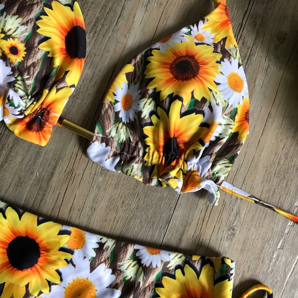 Sexy Bikinis 2019 Swimwear Women Swimsuit Bandage Halter Beach Wear Push Up Bathing suits Female Brazilian Bikini Set