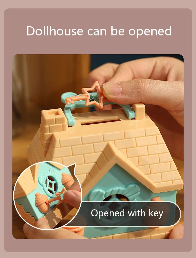 DollHouse Miniature Furniture DIY Doll House With Mini Doll Green Tree Forest Villa Home For Girl Christmas Gift ChildernToys