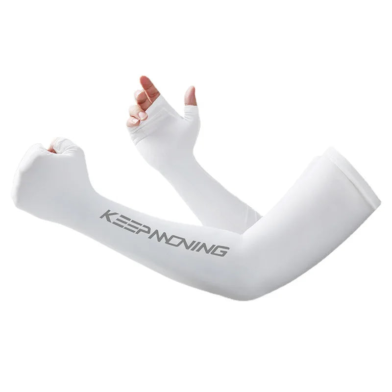 Spring Summer Sleeves Cycling Cuff for Men Sports Outdoor Camouflage Cool Glove Women Arm Sleeves Sun Protection Ice Silk Warmer