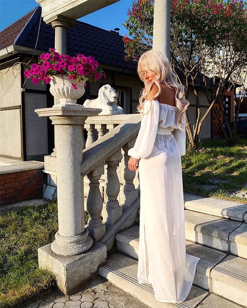 2024 Crochet White Knitted Beach Cover Up Dress Tunic Long Pareos Bikinis Cover Ups Swim Cover Up Robe Plage Beachwear