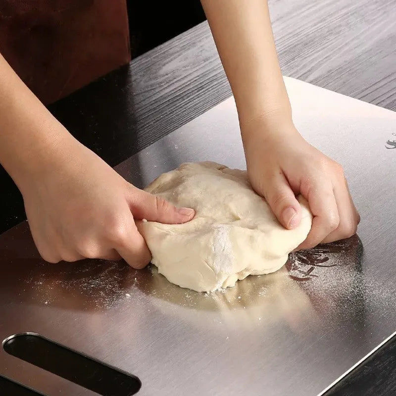 304 Stainless Steel Cutting Board Home Kitchen Rectangular Board Sterile Mildew Proof Fruit Vegetable Meat Chopping Board