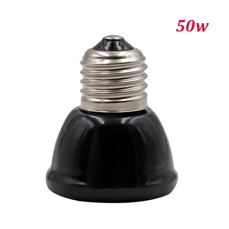 E27 Heat Lamp Pet Reptile Far Infrared Ceramic Heating Lamp 220V Mini Heat Emitter Light Bulb 25W 50W 75W 100W 150W 200W