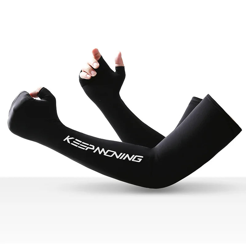 Spring Summer Sleeves Cycling Cuff for Men Sports Outdoor Camouflage Cool Glove Women Arm Sleeves Sun Protection Ice Silk Warmer