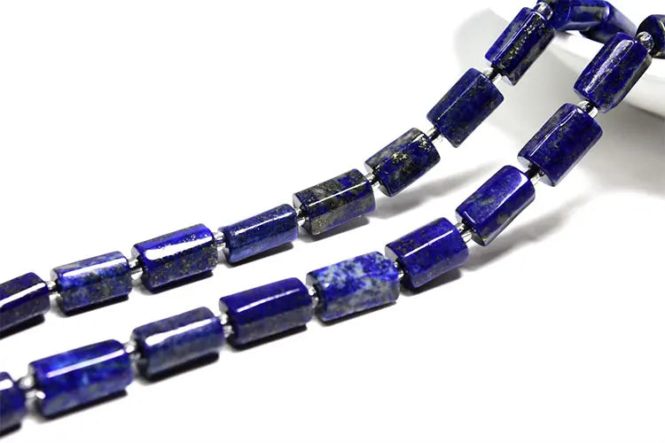 Natural Tourmaline Apatite Emerald Agates Amethysts Jades Cylinder Stone Spacer Beads for Jewelry Making DIY Bracelet 7.5inch