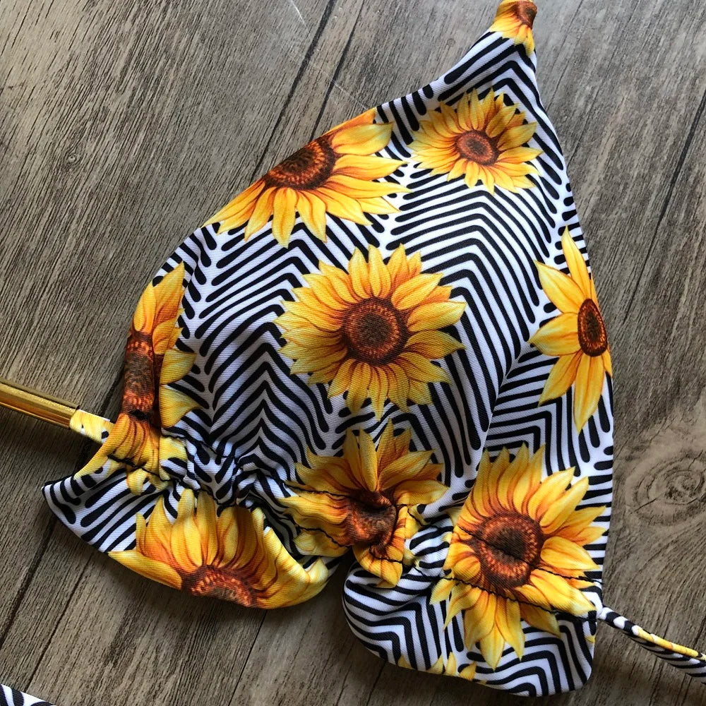 Sexy Bikinis 2019 Swimwear Women Swimsuit Bandage Halter Beach Wear Push Up Bathing suits Female Brazilian Bikini Set