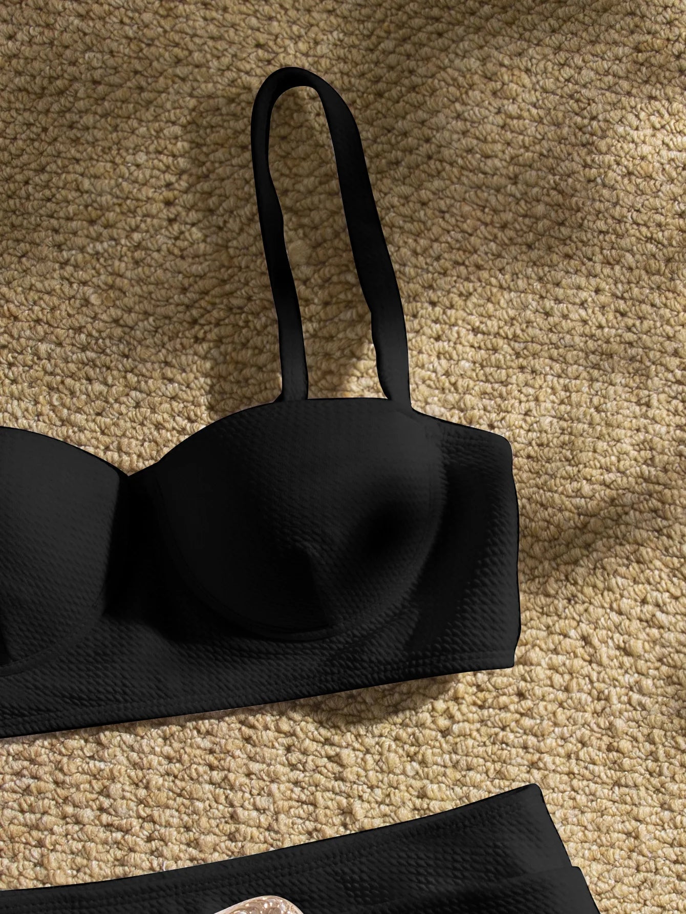 Sexy Rhinestone Belt High Waist Bikinis Set 2024 Women Solid White Black Push Up Underwire Swimsuit Buckle Bathing Suit Swimwear