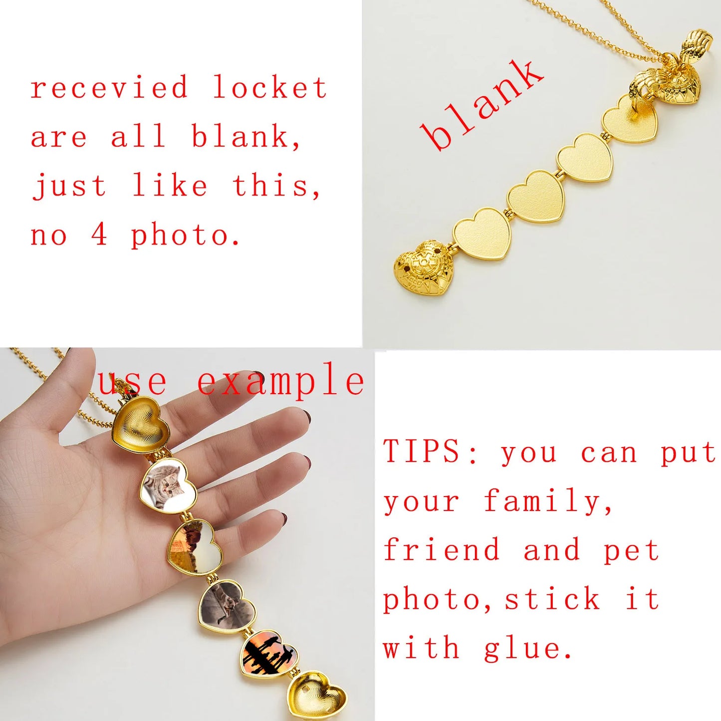 Unique Carved Design Heart-shaped Photo Frame Pendant Necklace Charm Openable Locket Necklaces Women Men Memorial Jewelry