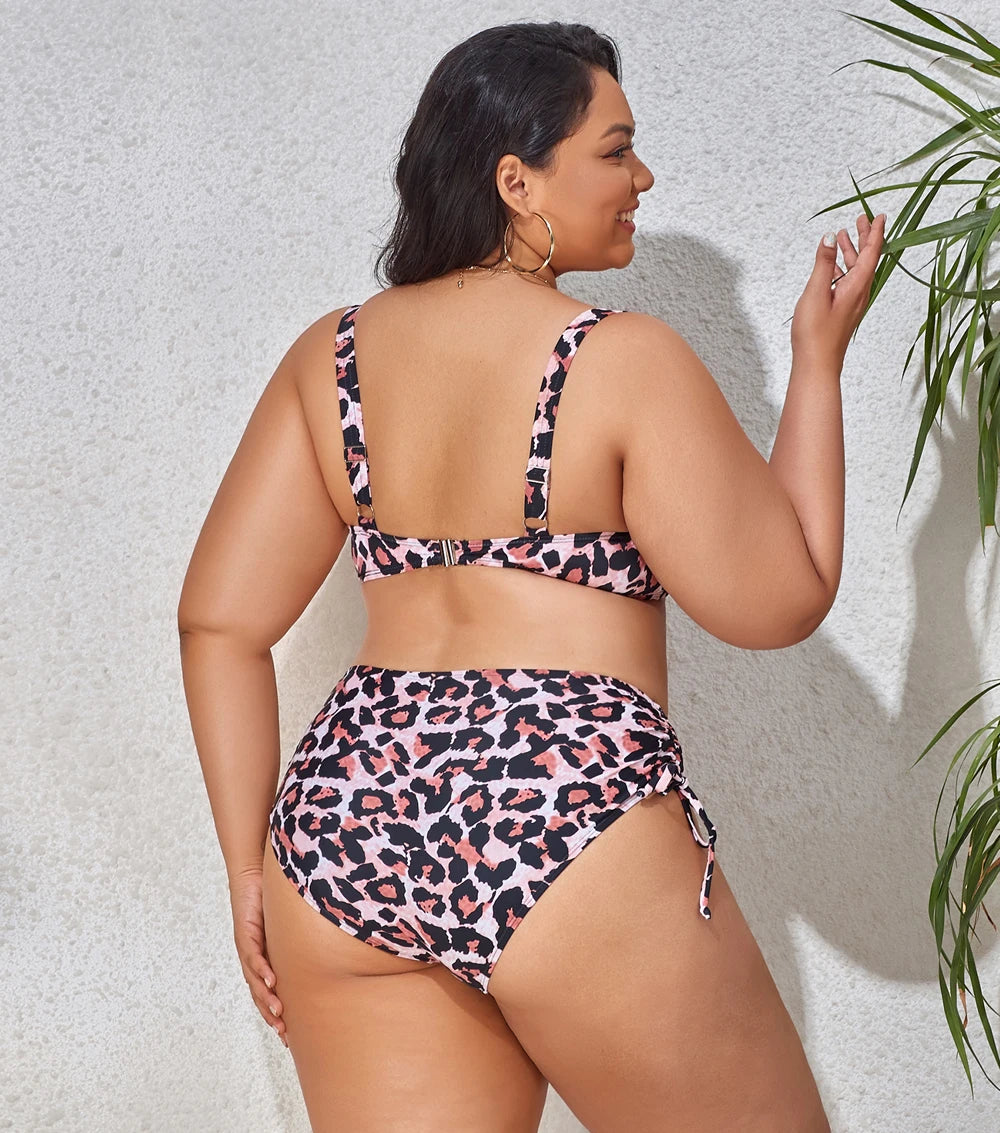 2023 Push Up Bikinis Set Women Swimwear Plus Size High Waist Swimsuit Larges Big Plussize Swimming Suits Bathing Beachwear New
