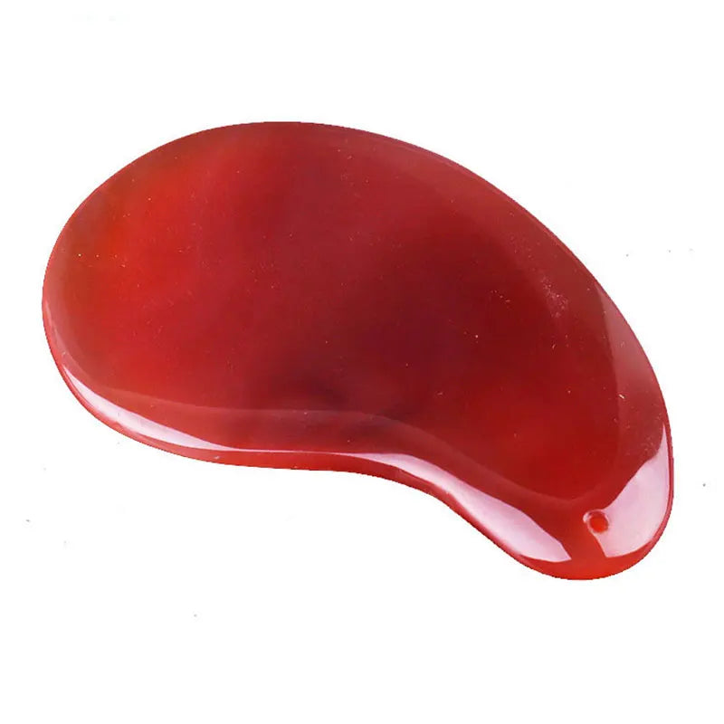 Natural Red Agate Scraping Board Jade Massager Gouache Scraper Facial Body Guasha Lifting Sap Cupuncture Point Massage Skin Care