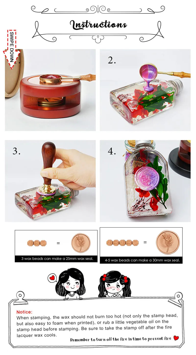 Wax Seal Stamp Halloween A Copper Head For Christmas Gift DIY Scrapbooking & Stamping Cards Envelopes Card Making Supplies