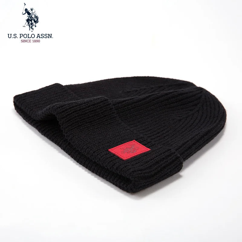 U.S.Polo Assn Autumn And Winter Men's And Women's  Knitted Hats Warm And Casual All-match Trendy Hip-hop Hats Sports Caps
