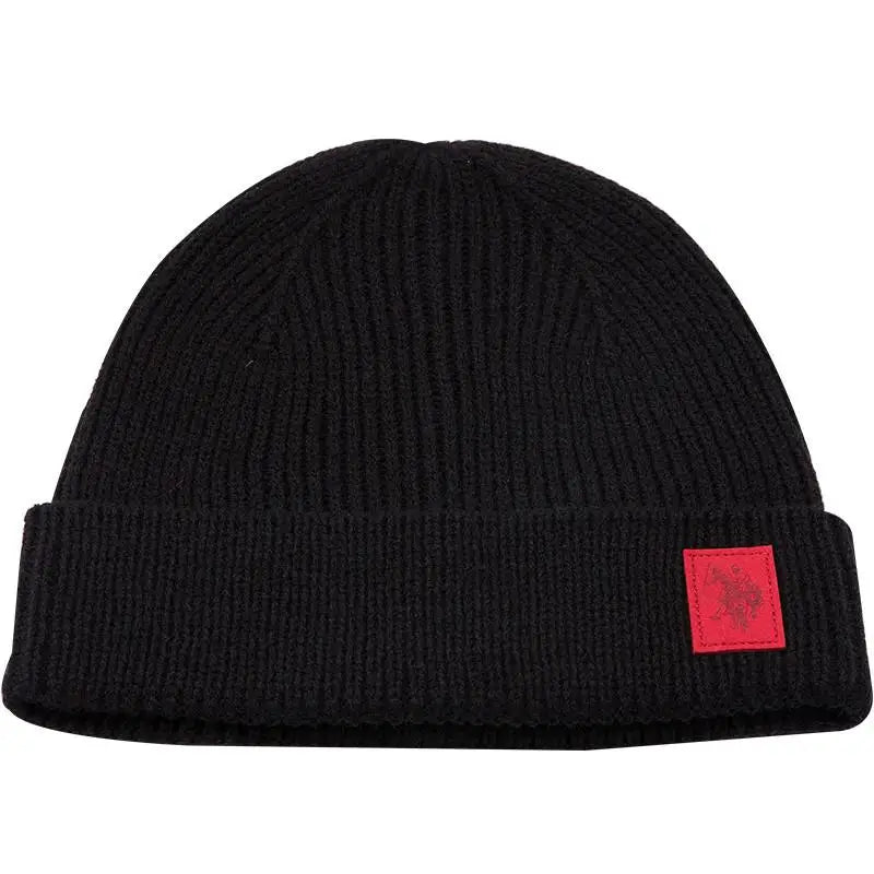 U.S.Polo Assn Autumn And Winter Men's And Women's  Knitted Hats Warm And Casual All-match Trendy Hip-hop Hats Sports Caps