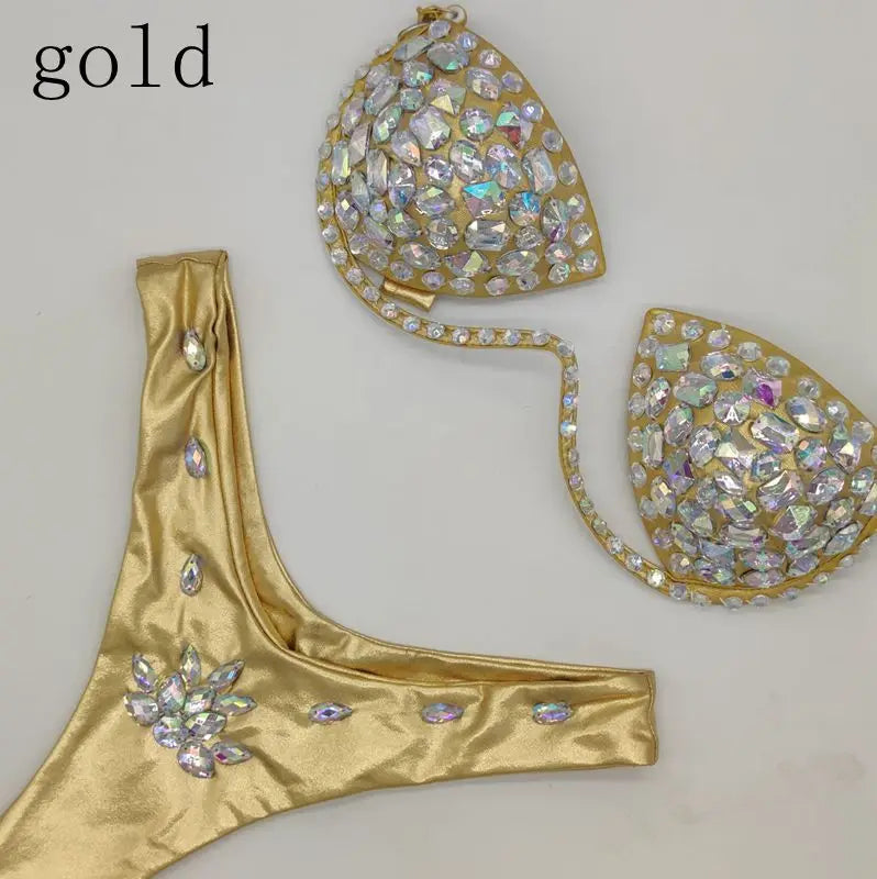 2020 venus vacation Newly added bikini set rhinestone swimwear diamond bathing suit sexy women swimsuit push up beachwear