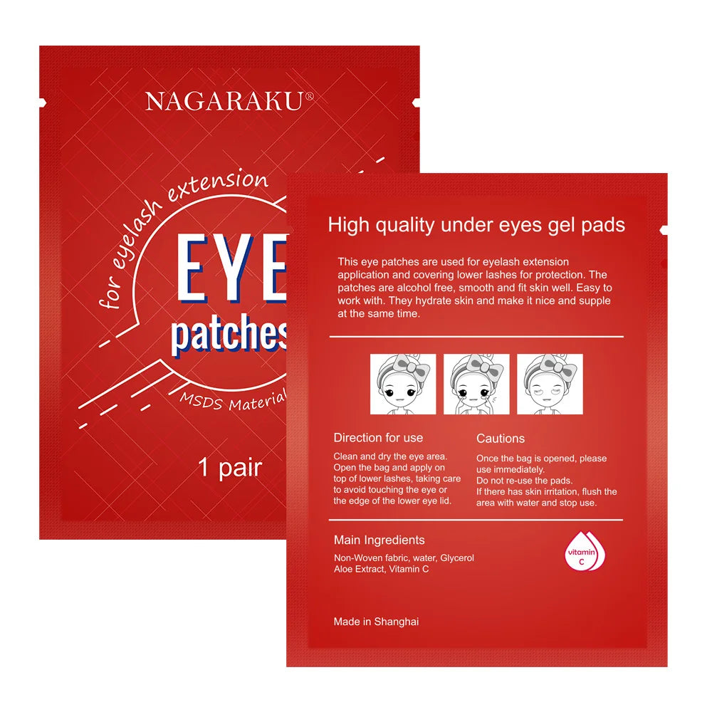 NAGARAKU 60 pairs/pack Under Eye Pads Patches Gel Patch for Eyelash Extensions Make up Tools Under eye pads