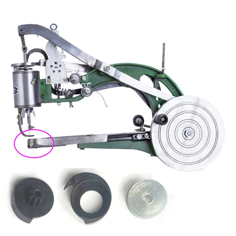 Small Bobbin Chinese Patcher Accessories Bobbin Case Holder Hook Axis Manual Shoe Making Sewing Machine