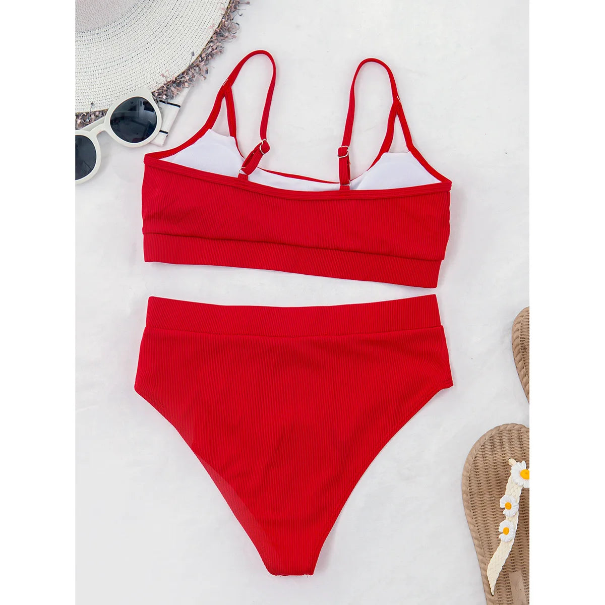 Push Up Swimsuit Female Patchwork Swimwear For Women Bathing Suit High Waist Bikini Set Sport Wear Swimming Suit Sexy Bikini